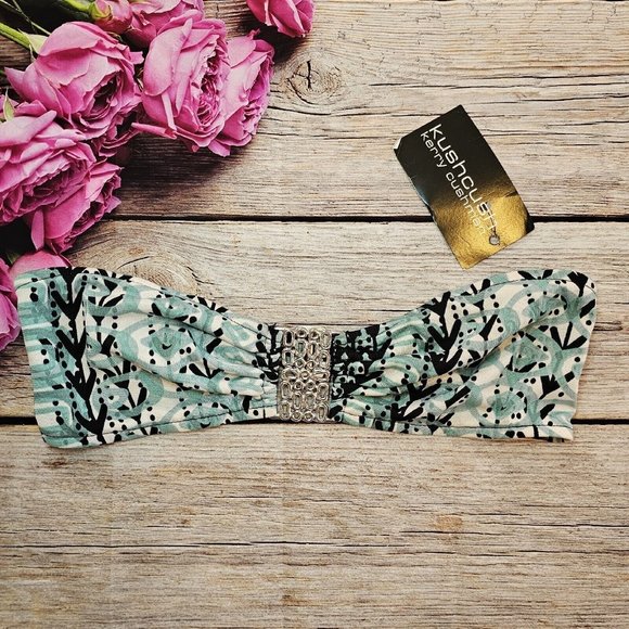 Kushcush by Kerry Cushman Bandeau Swim Top M New Bikini - Picture 8 of 10